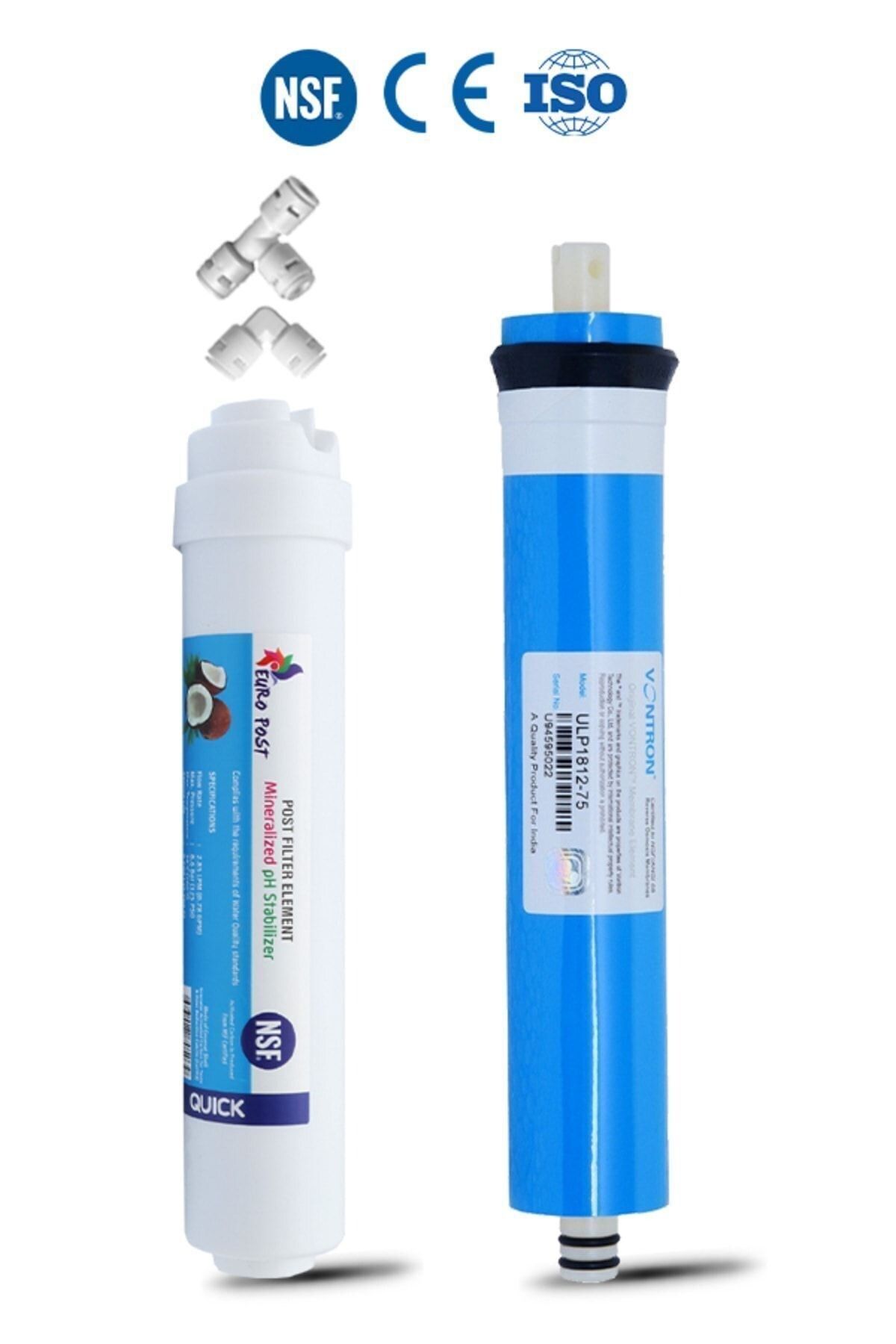 Filter Store Su Arıtma Cihazı Filtresi Nsf Vontron Membran - Nsf Europost Tatlandırıcı 1840 Son Karbon