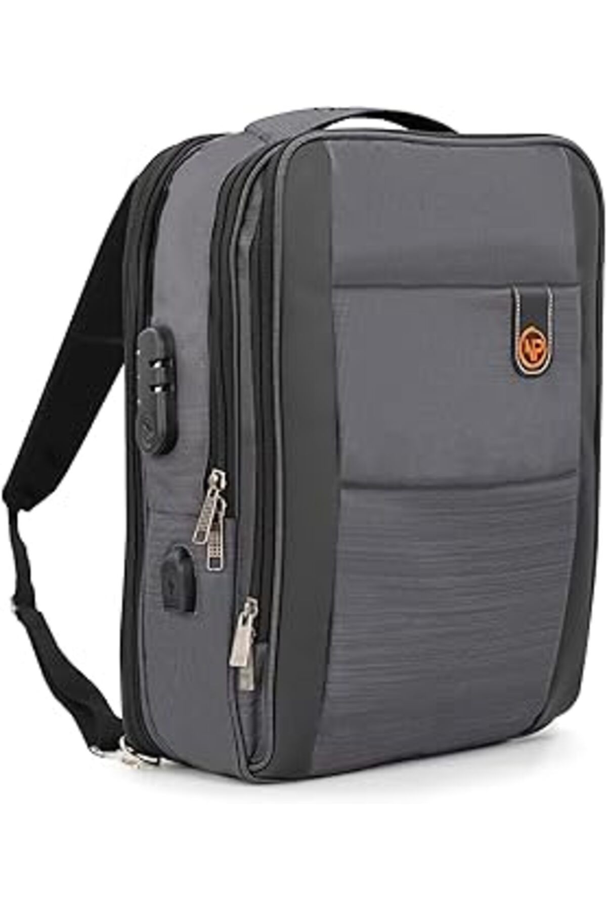 NZM TİCARET Npo Travela Laptop 40Lt Sırt Çantası, Usb Şarj Portlu Sırt Çantası, Suya Dayanıklı Kolej Okul Bilgi