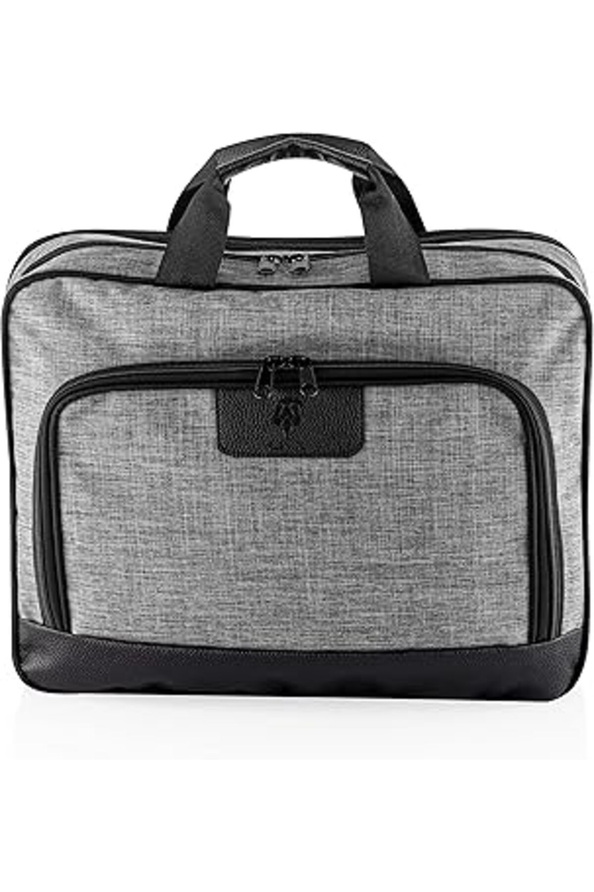 NZM TİCARET Livx Modern 15.6” Su Geçirmez Kumaş Ve Fermuar Koruyuculu Macbook Notebook Laptop El Çantası Gri Et