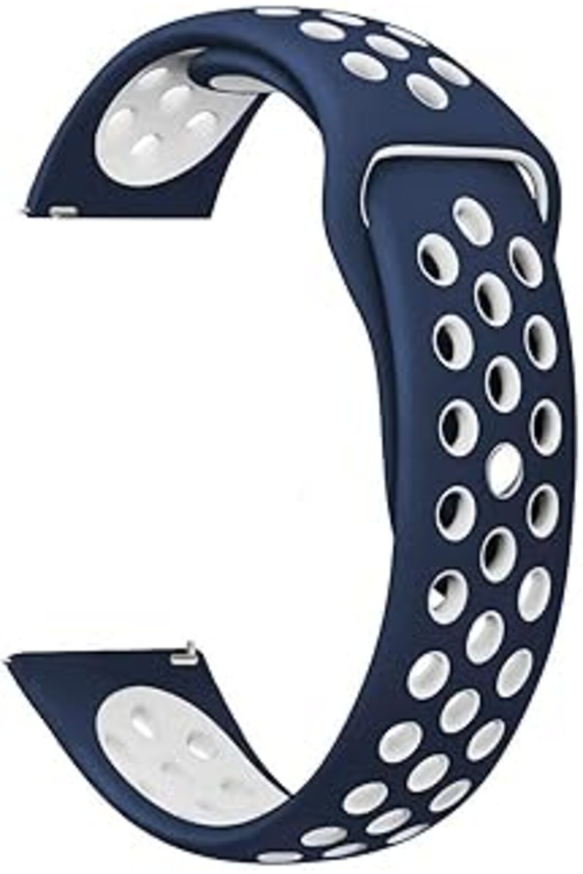 karadağsb Markacase Garmin Approach S40 Delikli Spor Silikon Kordon Lacivert Beyaz
