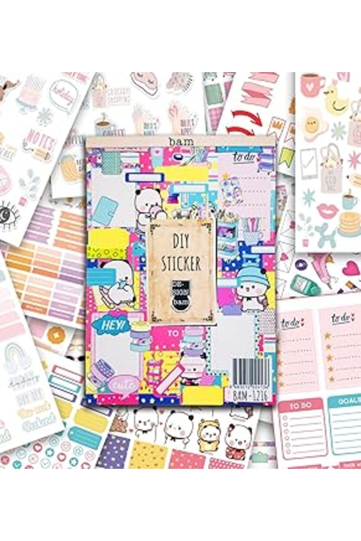 Mu Art Girl Power My Diy Sticker Book 24 * 17 Cm 16 Sayfa Özel Tasarım Rengarenk Sticker Kitabı