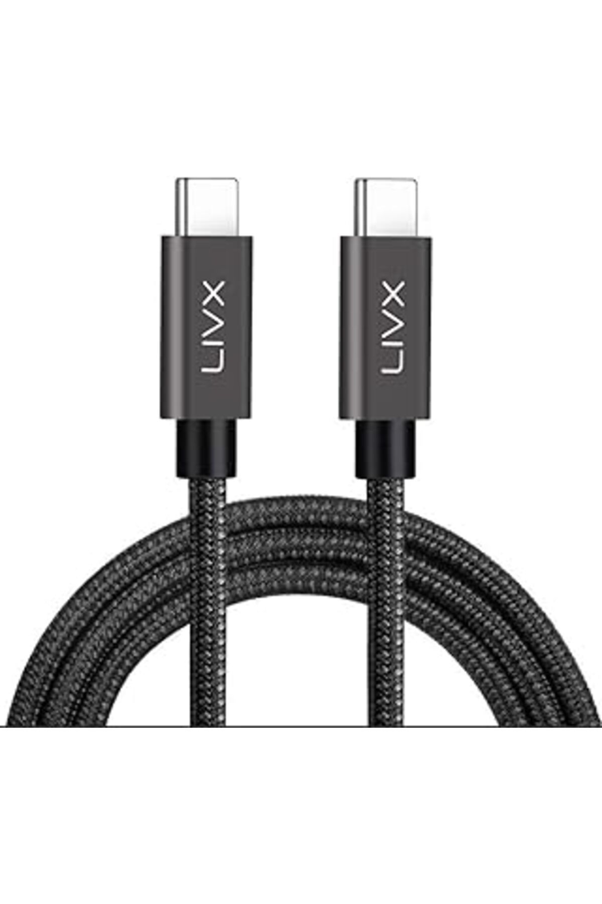 NETWORK ART Livx Force 100W Type-C To Type-C 3 Metre Usb 3.1 Gen2 10 Gbps 4K@60Hz Hızlı Şarj Data Ve Görüntü Ak