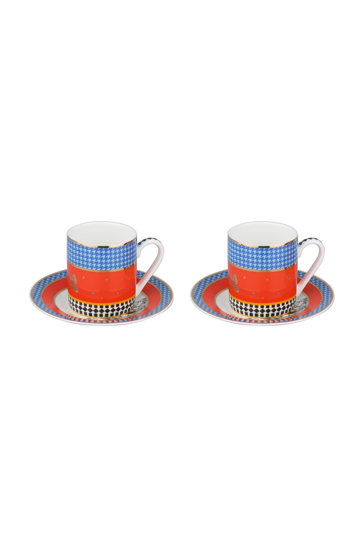 Lucky Art Maggey New Bone China Porselen 2li Kahve Fincanı Seti