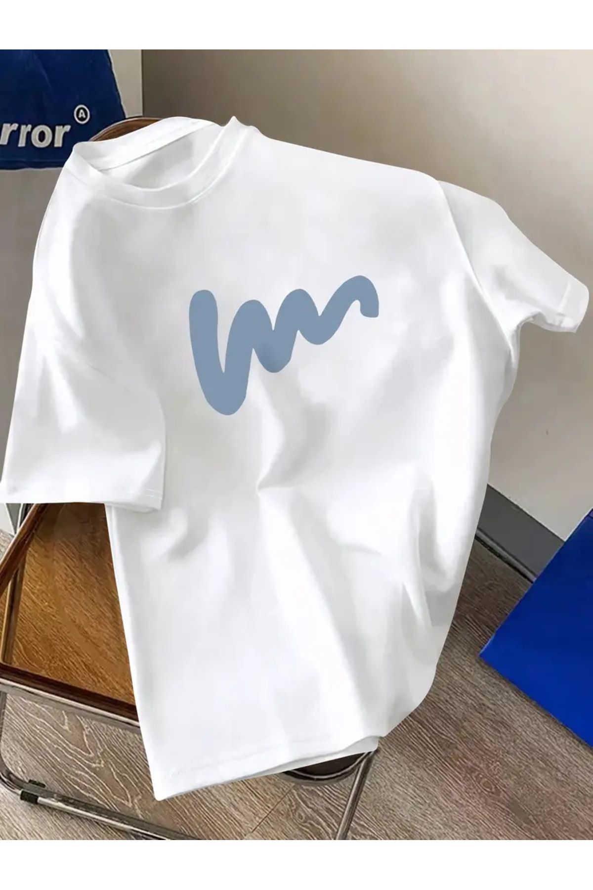 NEW TRENDY COLLECTİON Erkekler için Rahat Çizgili Kısa Kollu Tişört