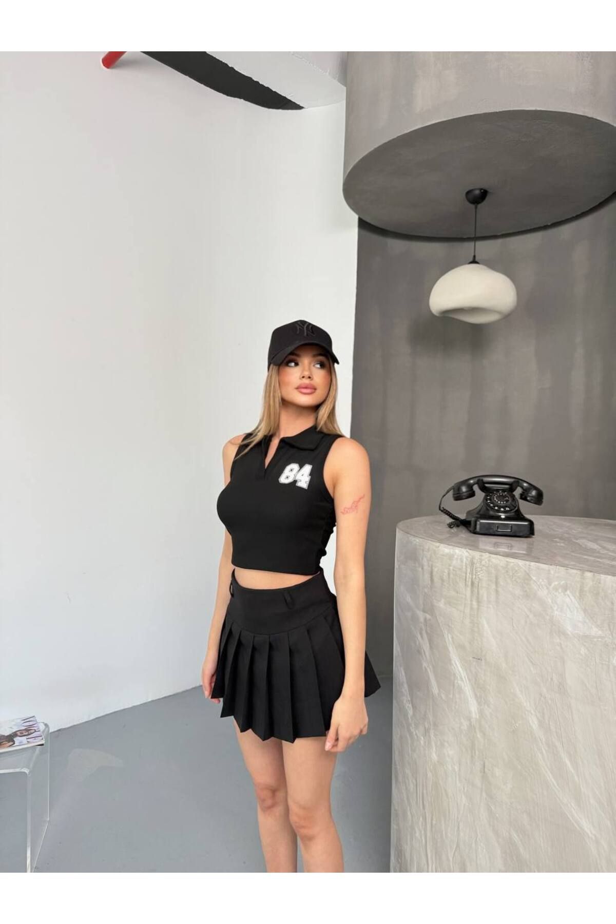 ELİOS Polo Yaka 84 Baskılı Crops