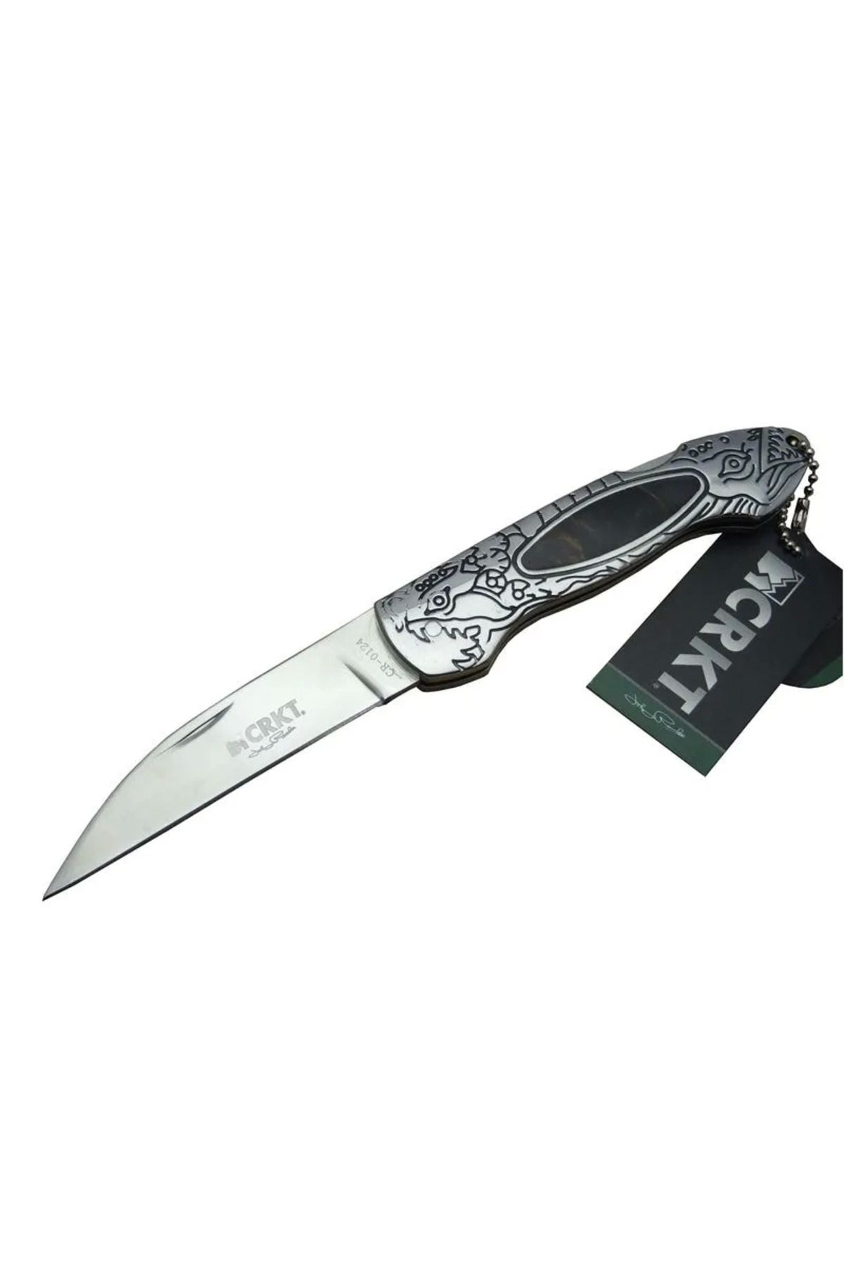 melfxxl eticaret melfxxl Cr 0124 Kamp Çakı 20 Cm - Metal Desenli Sap, Kılıflı, Kutulu