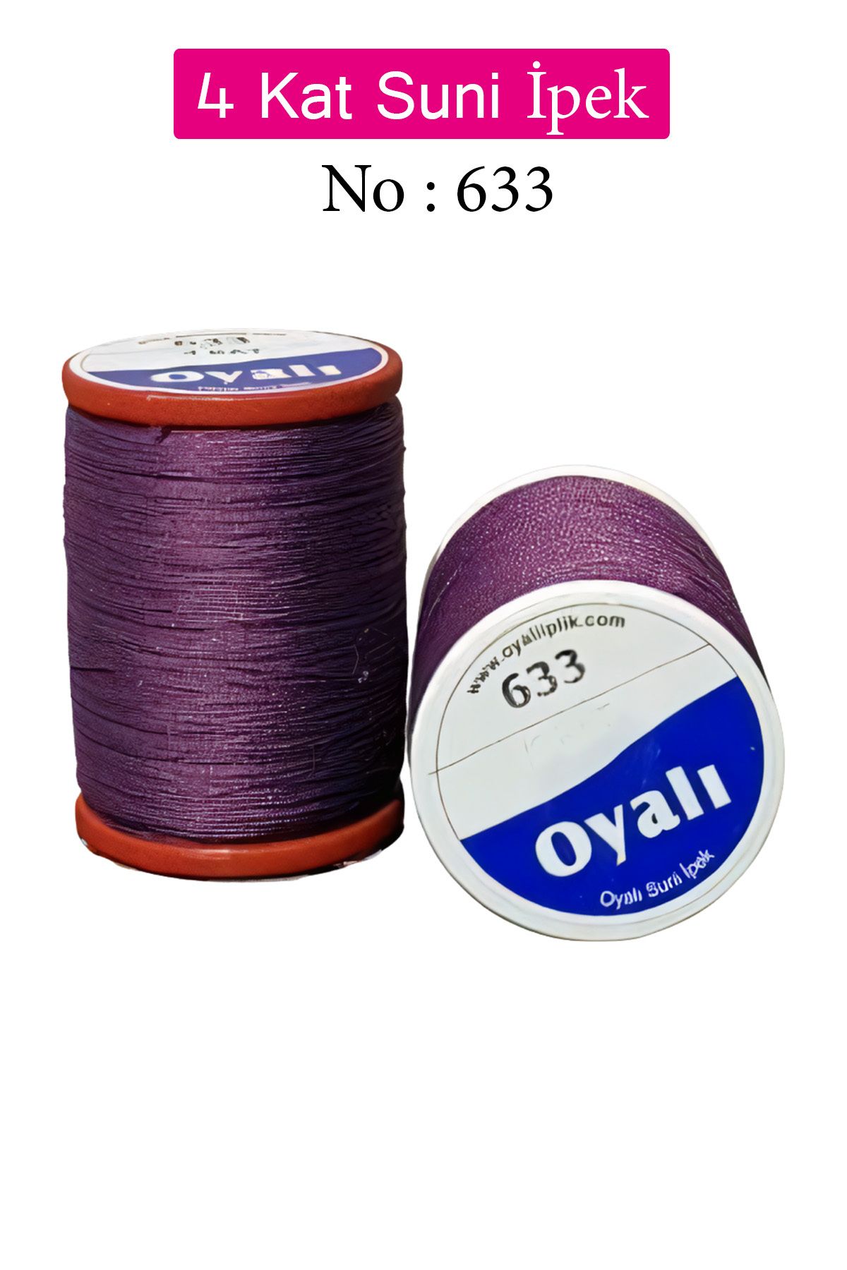 Royaleks Oyalı 4 Kat Suni İpek İplik İğne Oyası Boncuk İpi Tığ Oyası No:633