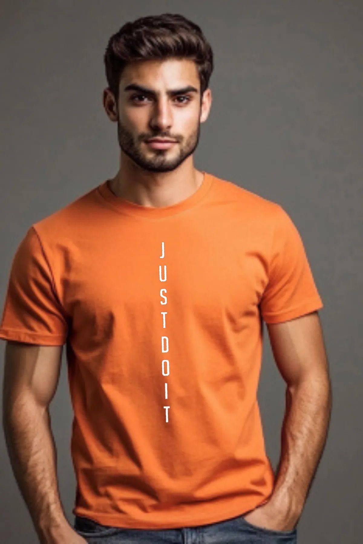 FeaR LeeS JUSTDOIT Baskılı Oversize T-shirt