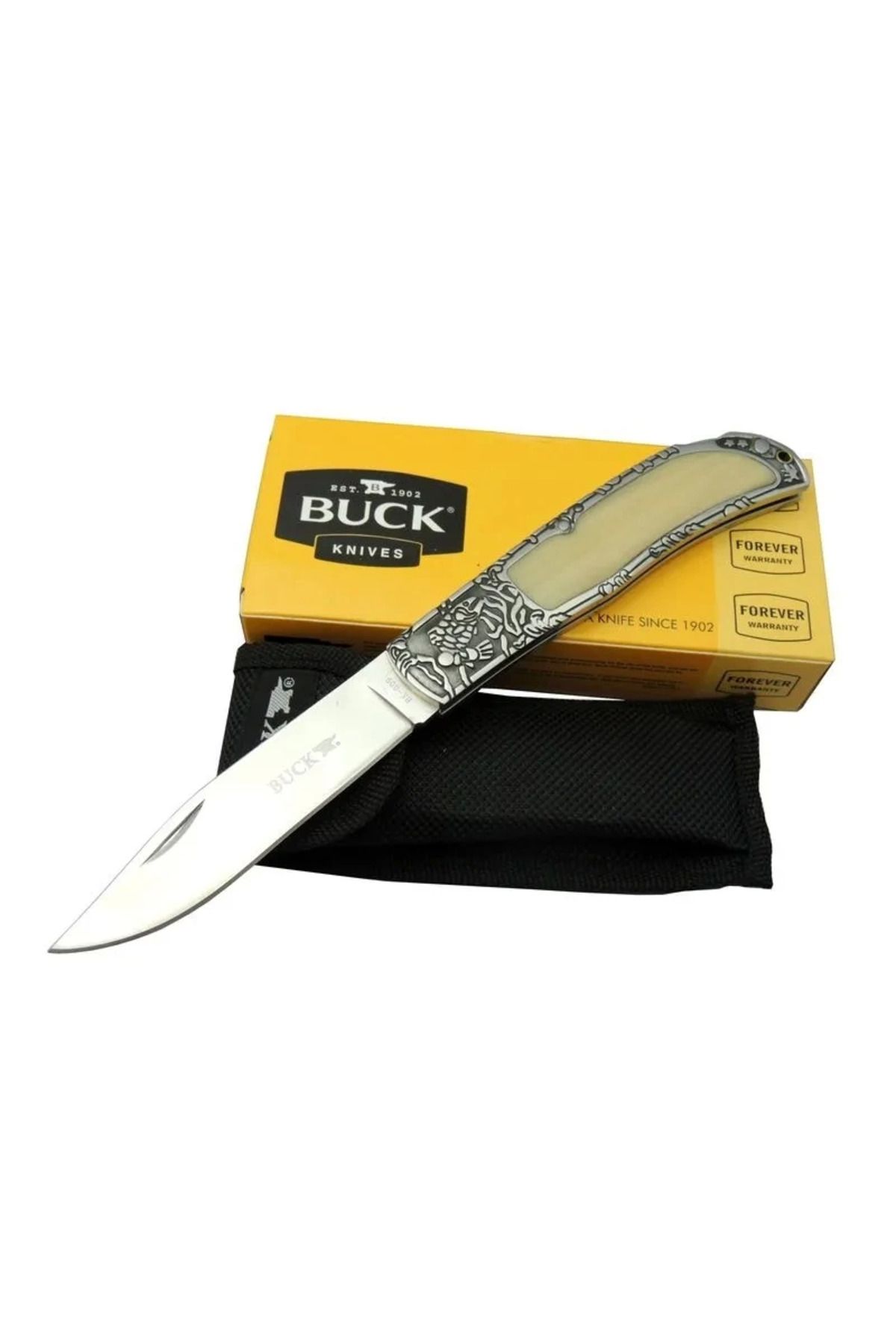 melfxxl eticaret Knives Bk-009wy Kamp Çakı 23 Cm - Ampamp Metal Saplı, Kılıflı, Kutulu