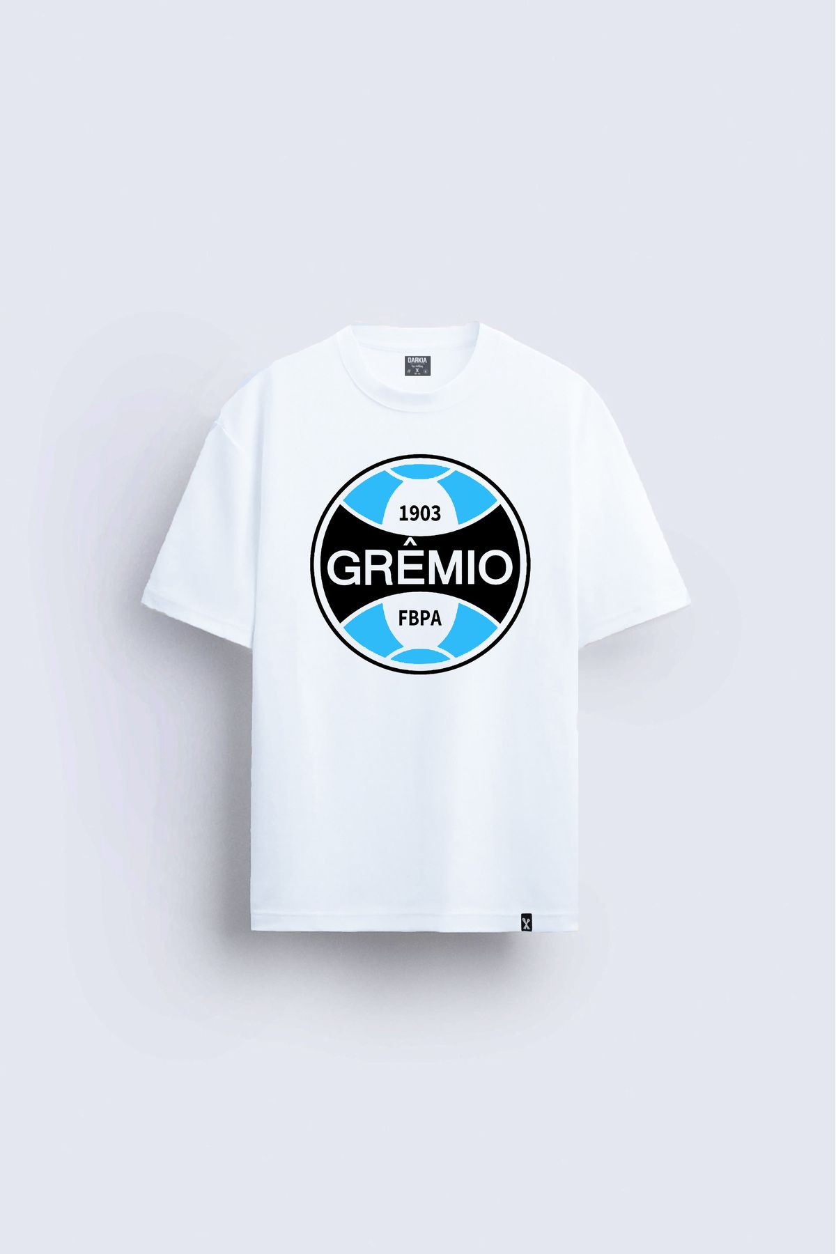 sielta Grêmio FBPA Futbol Takımı Baskılı Bisiklet Yaka Çocuk Yetişkin Beyaz Tişört T-shirt
