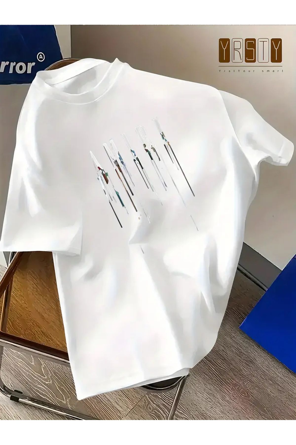 NEW TRENDY COLLECTİON Erkek AM IRI Grafik T-Shirt