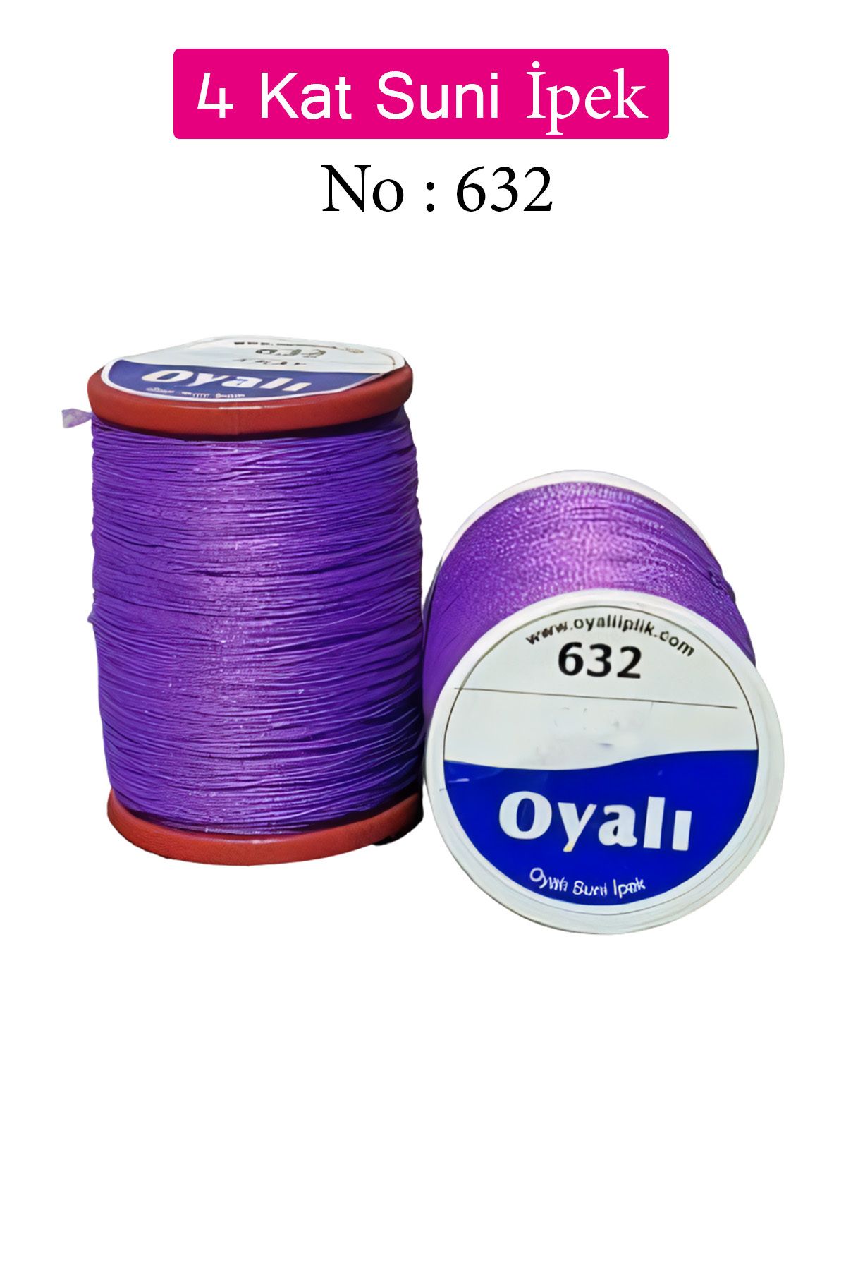 Royaleks Oyalı 4 Kat Suni İpek İplik İğne Oyası Boncuk İpi Tığ Oyası No:632