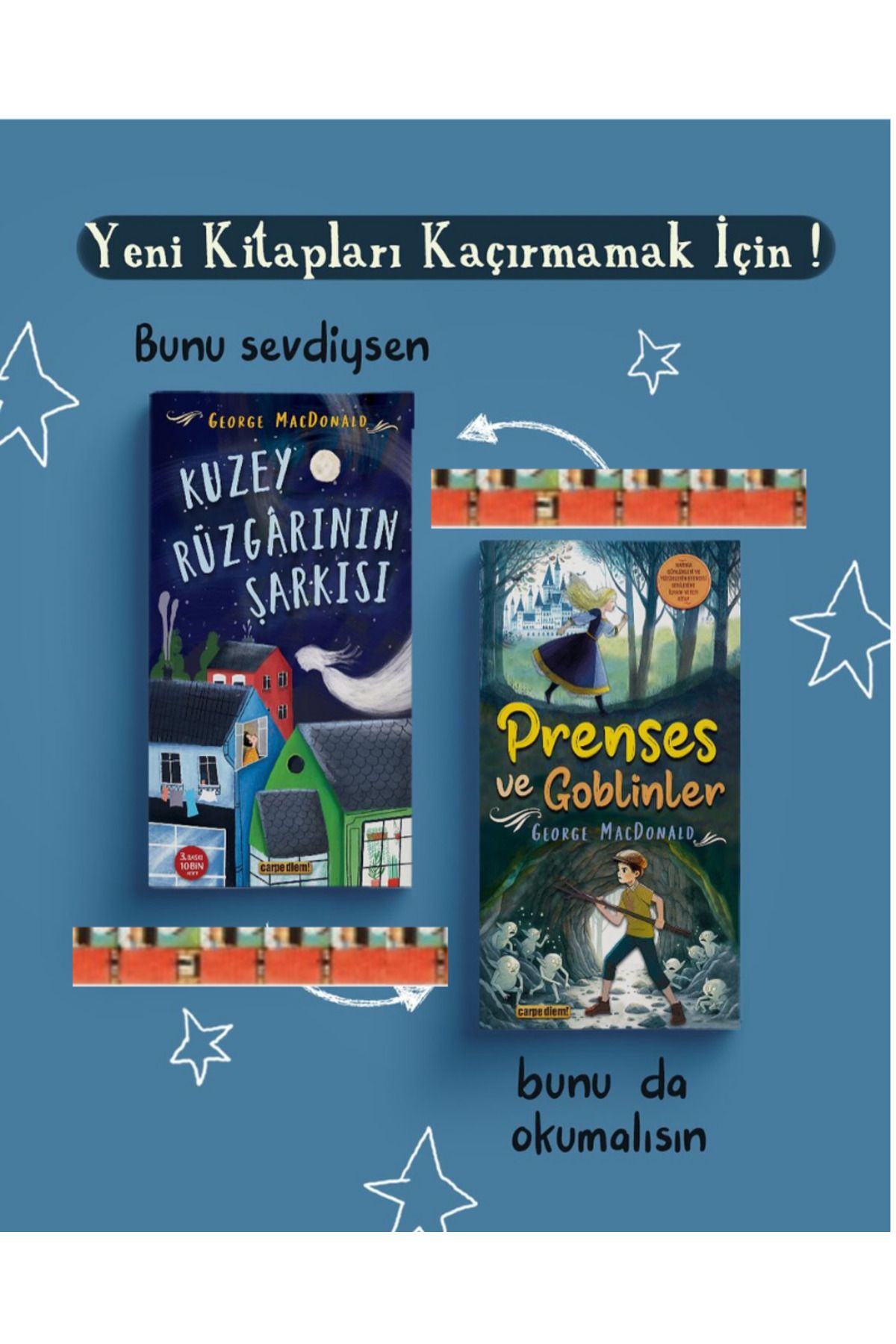 Carpe Diem Kitapları 4.5.Sınıf-Kuzey Rüzgarının Şarkısı, Prenses ve Goblinler (2kitap)