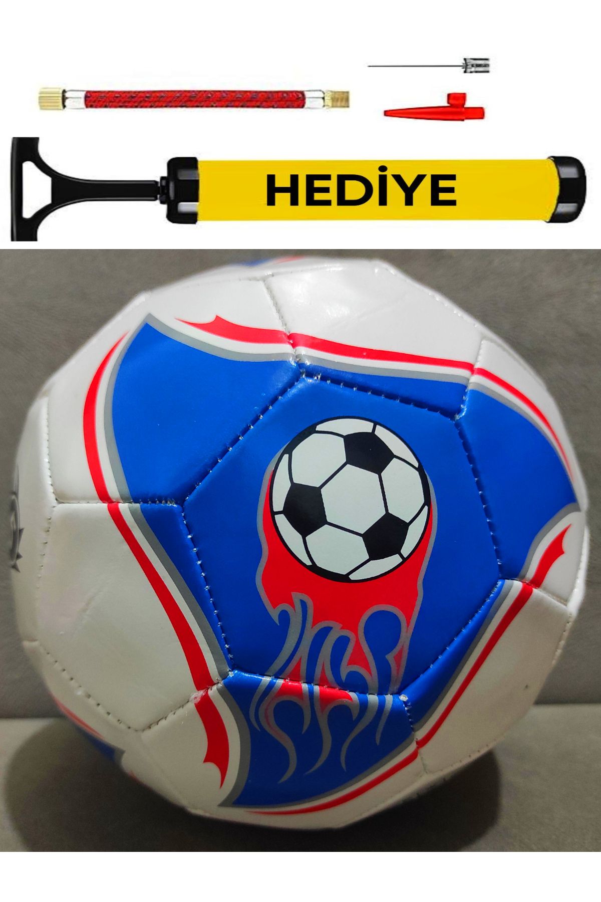 a v d a Futbol Topu Şişirme pompası hediyeli 5 Numara