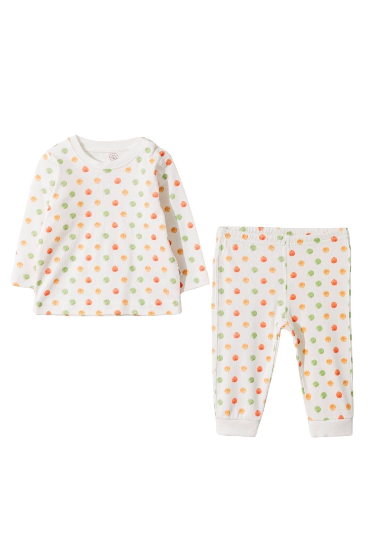 Pambuliq Unisex Bebek Organik Pijama Takımı