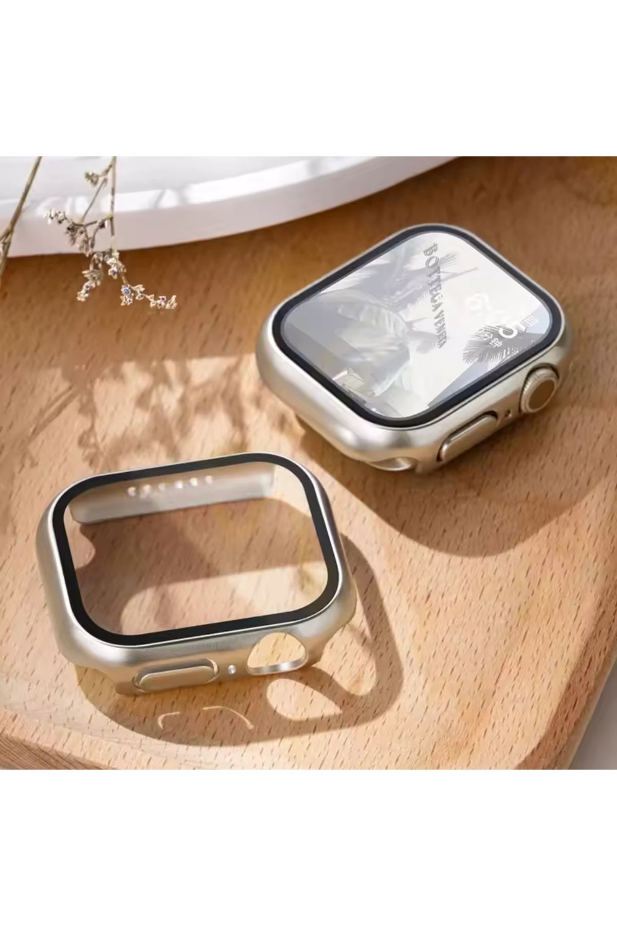 Bushco Store Apple Watch 10 42 mm Uyumlu Mika Kasa ve Ekran Koruma