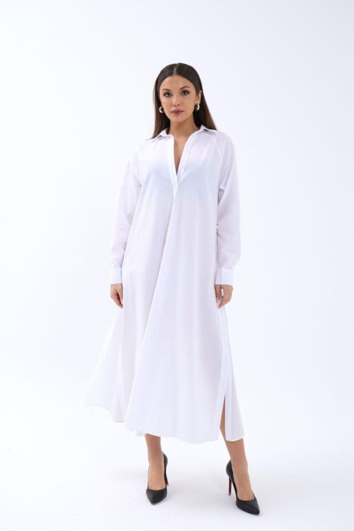 anizmir 5857 ELBİSE-BEYAZ