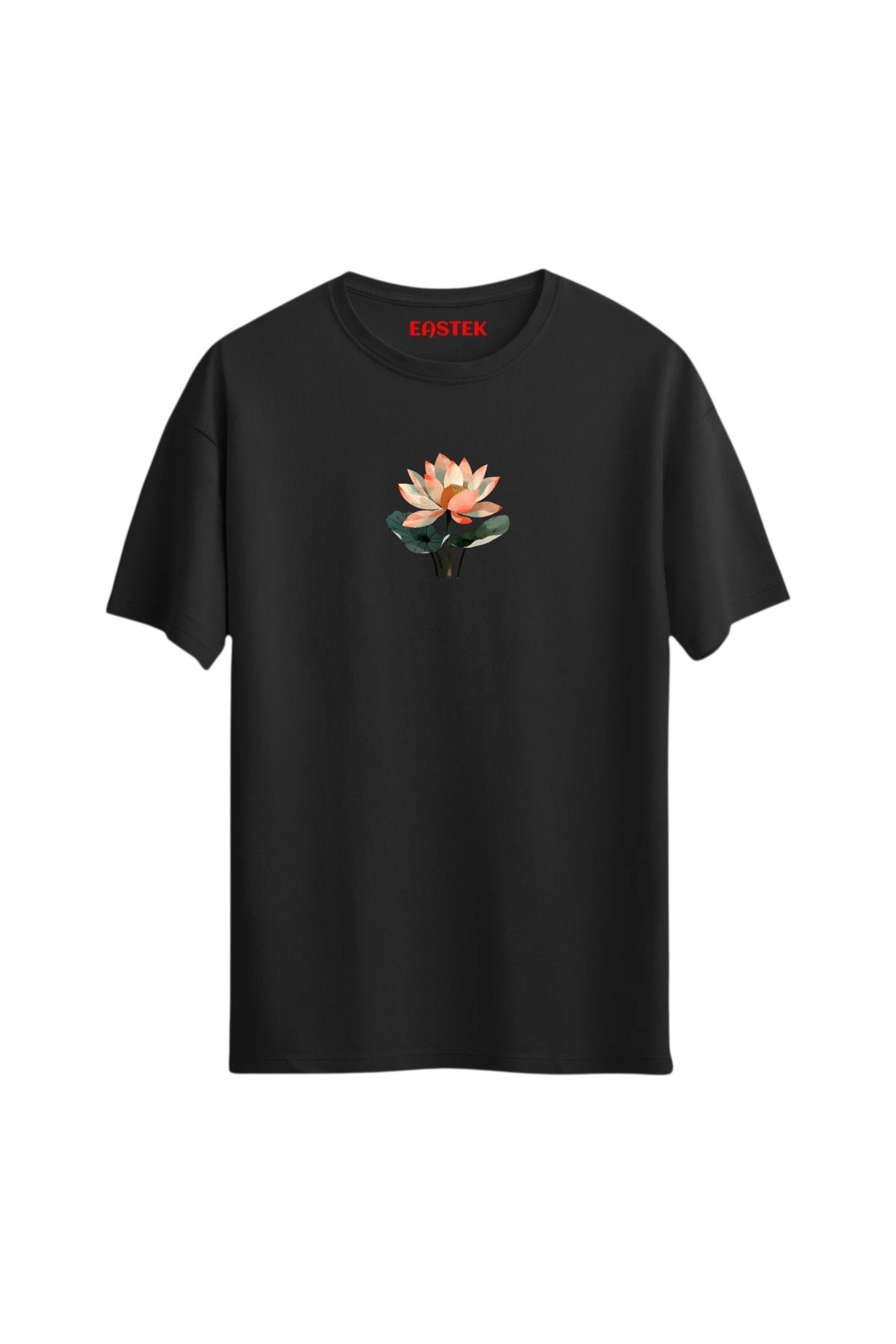 Eastek Lotus Minimal Baskılı Tasarım T-Shirt