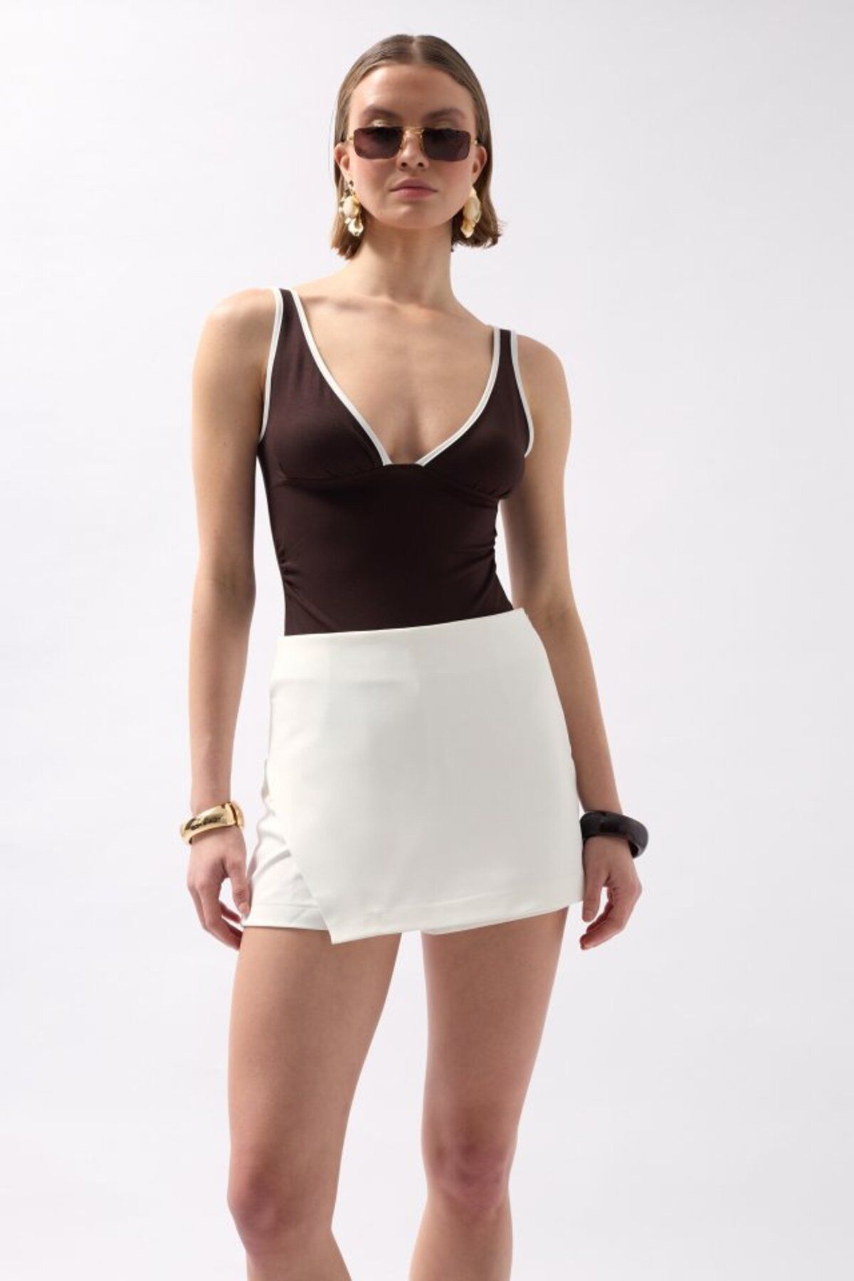 ARUZ MODA Basic Mini Şort Etek