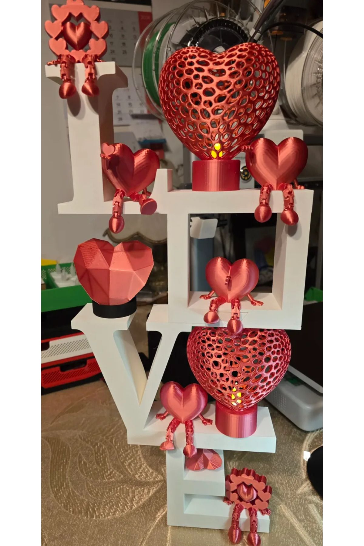 HasFar Tech LOVE Yazılı Dekoratif Obje