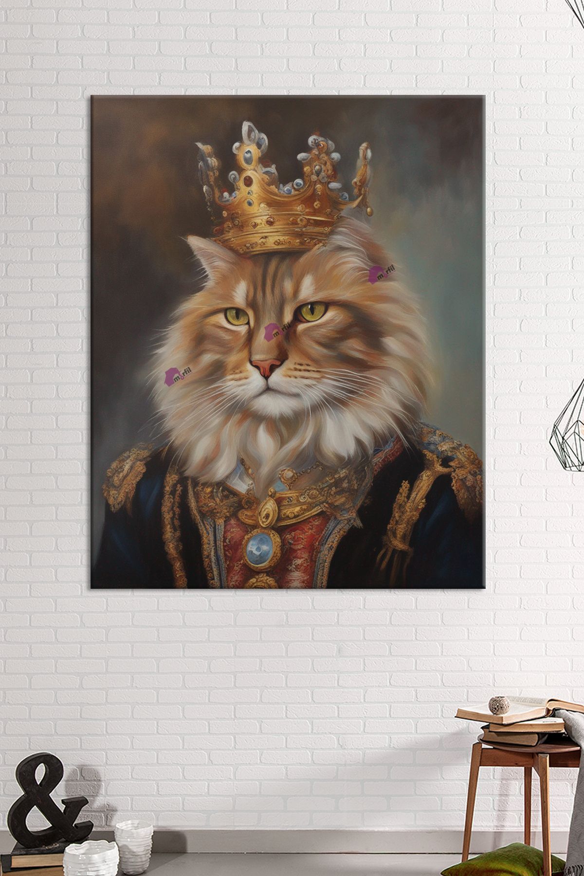 Morfil Sanat Atölyesi Sevimli Tarz Kediler Senin Kedin Hangi Tarz Sevimli Patiler Kanvas Tablo ( 8 farklı ölçü )