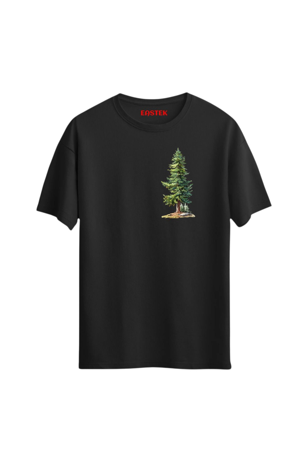 Eastek Pine Tree Baskılı Tasarım T-Shirt