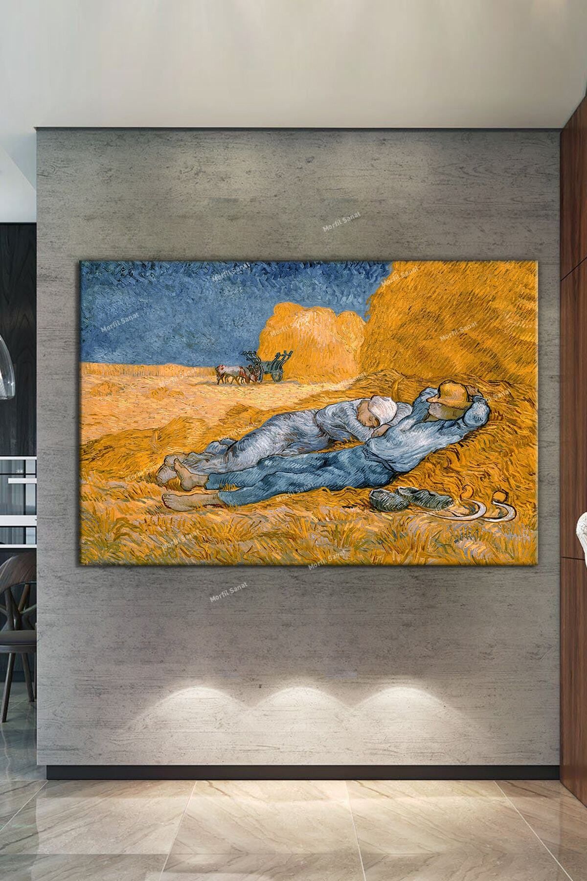 Morfil Sanat Atölyesi Vincent Van Gogh La Siesta Öğle Uykusu Kanvas Tablo