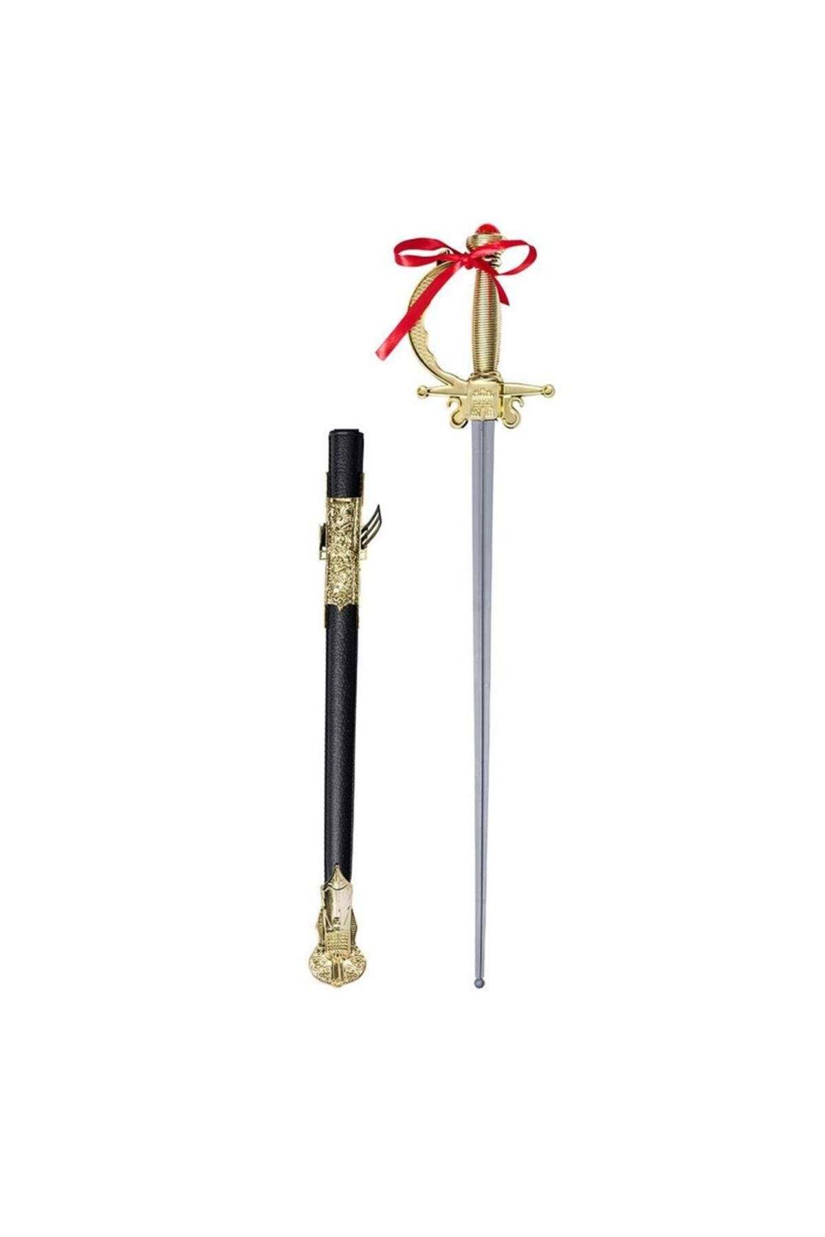 NessiWorld Altın Renk Kabzalı Zararsız Oyuncak Şövalye Kılıcı – 68 cm (Plastik)