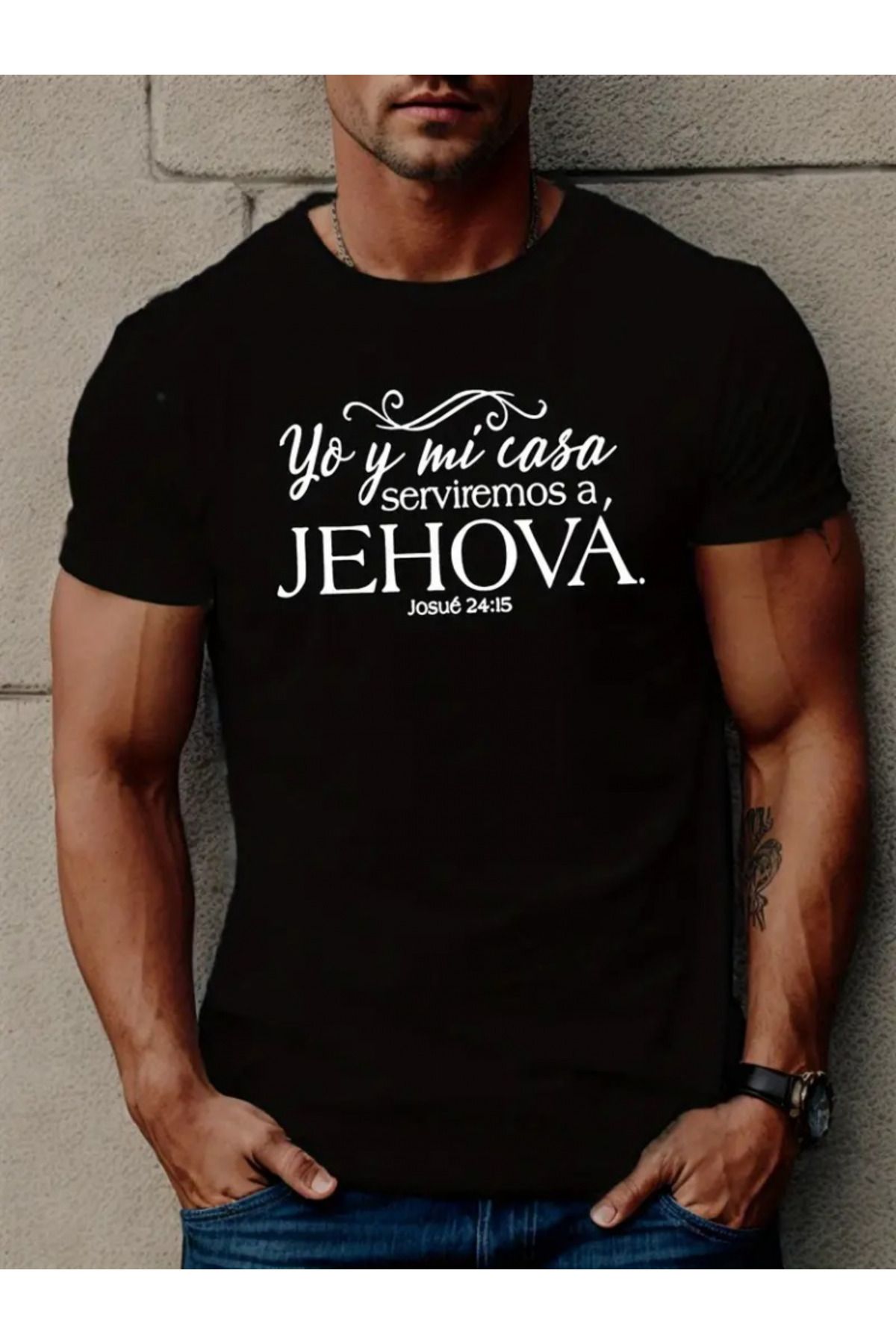 anizmir Erkek Jehova Baskılı Süprem T-shirt