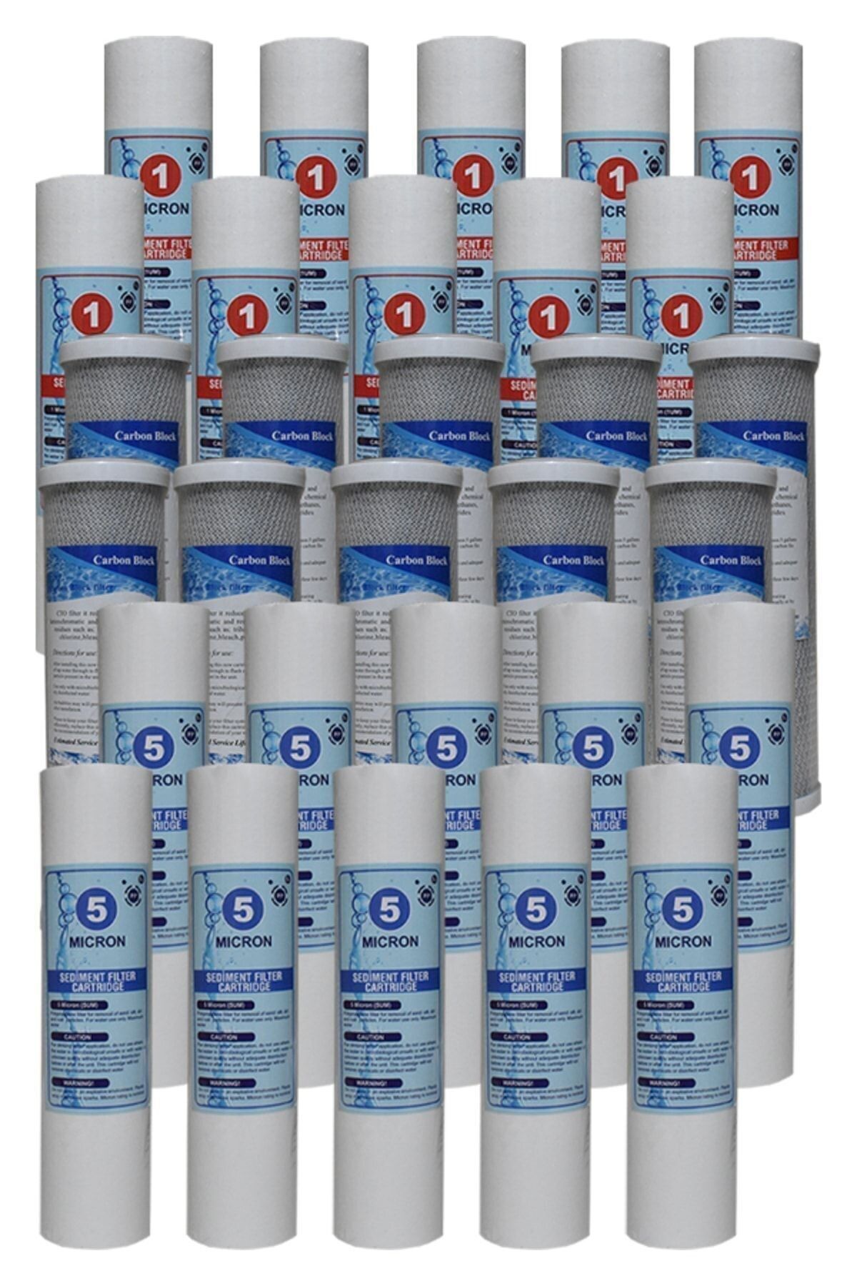 Filter Store Açık Kasa Su Arıtma Cihazı Filtresi 3 Aşama Ekonomik Paket 10 Takım