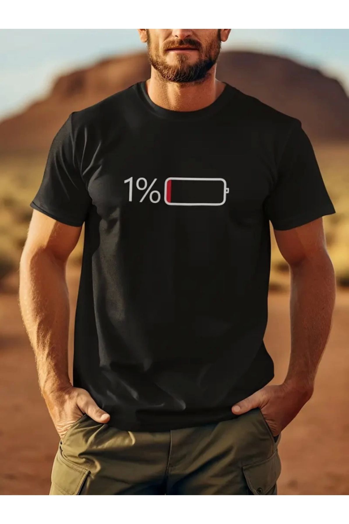 anizmir Baskılı Oversize Bisiklet Yaka T-shirt - Siyah