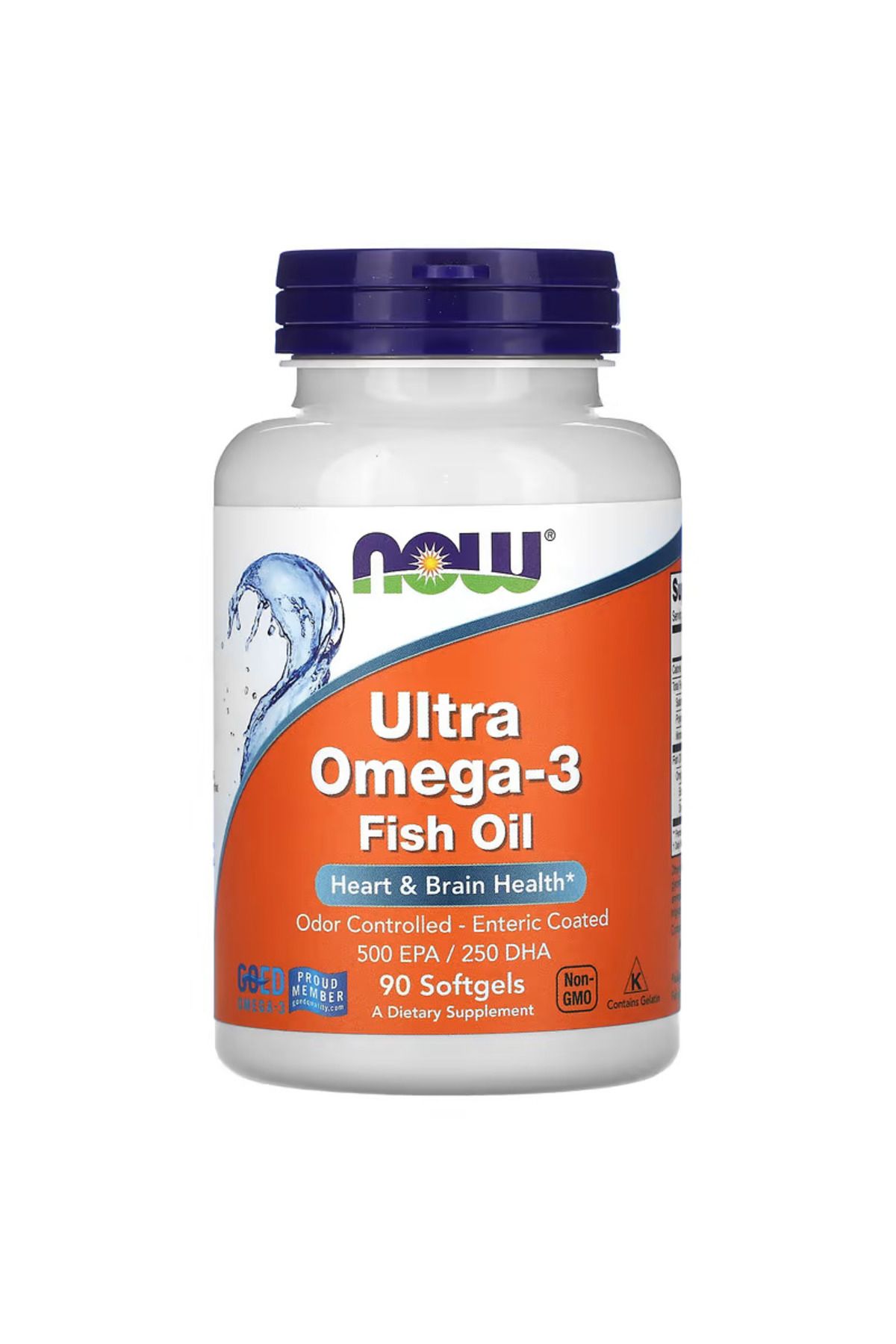 Now Foods, Ultra Omega-3 Fish Oil, (Balık yağı) 90 Softgels