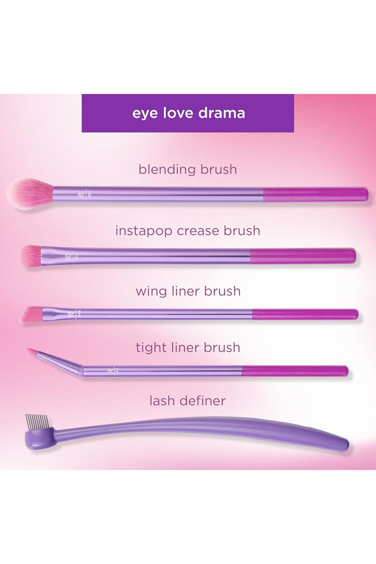 Real Techniques-Drama Eye Love Brush Set by Real Techniques 5