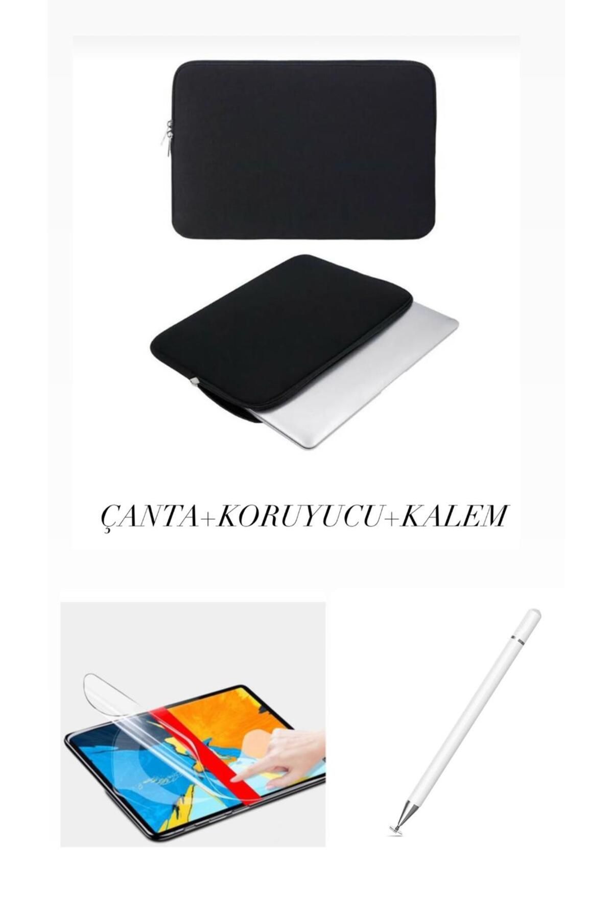 corcishop Samsung Galaxy Tab S6 Lite 10.4'' SM-P610 Uyumlu 4in1 Set Kılıf Kalem Çanta Nano Koruyucu