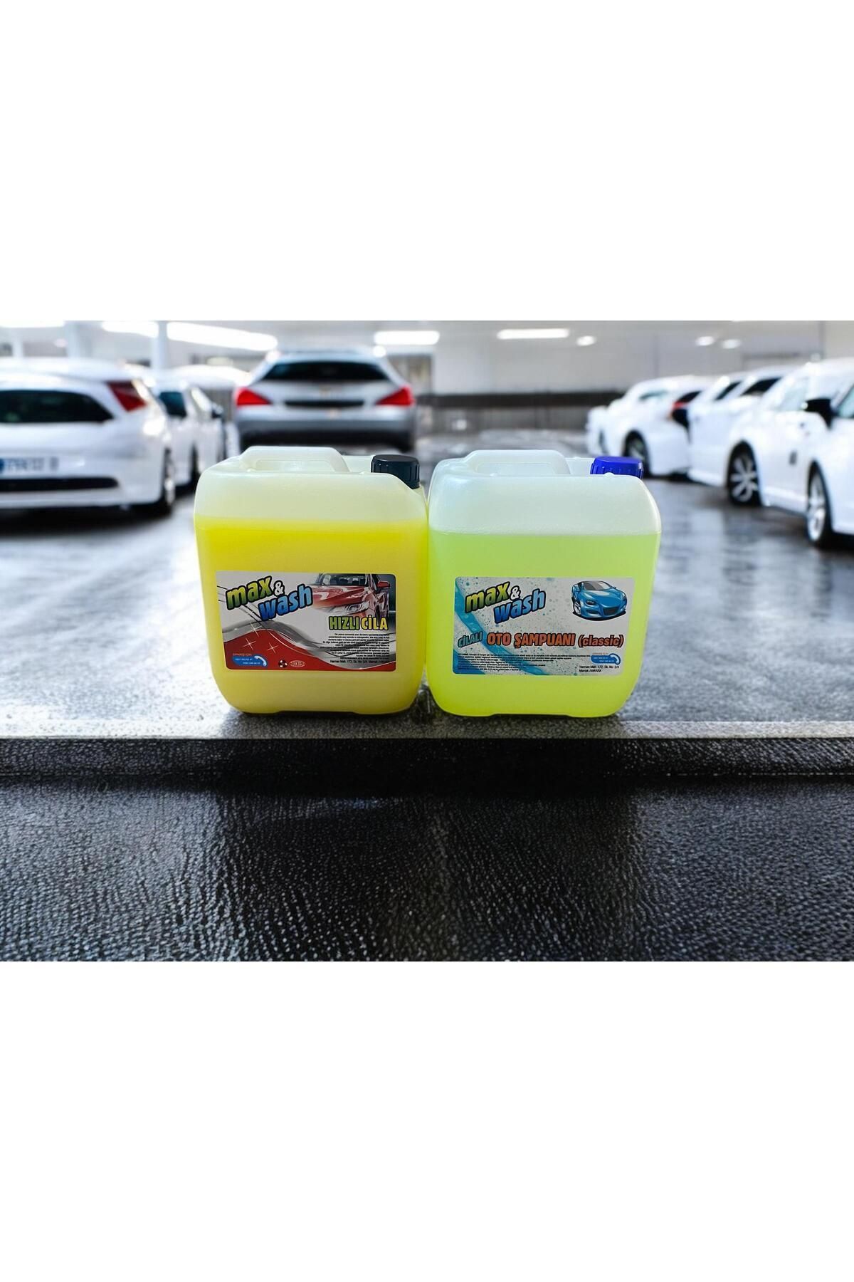 Max&Wash Max Wash 2*4kg Set Şampuan 4kg 1/60konsantre***hızlı Cila 4kg 1/1konsantre