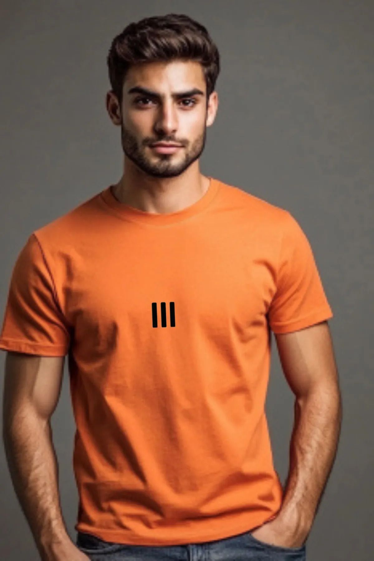 FeaR LeeS 3 Çizgi Baskılı Oversize T-shirt