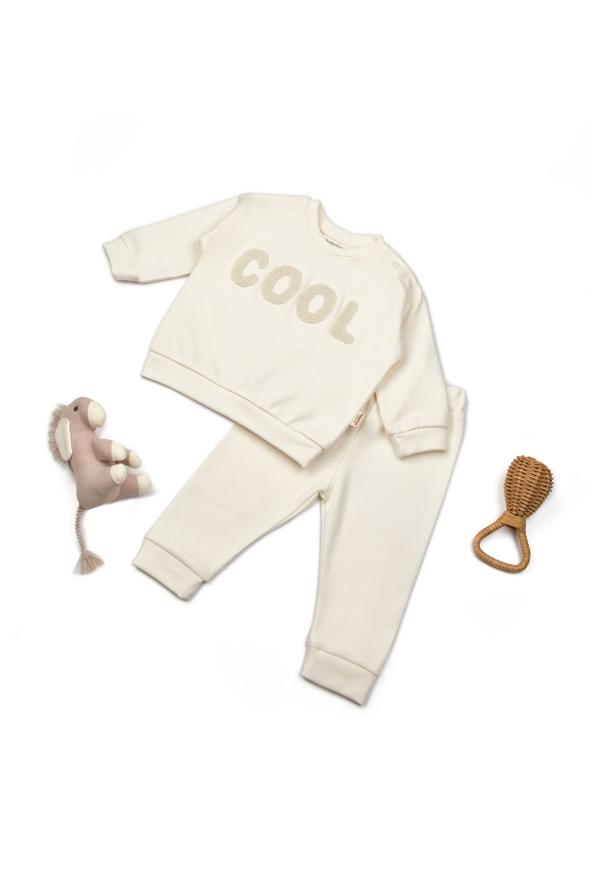 BabyCosy Organic Wear Bebek Alt & Üst Takım,%100 Pamuk,Müslin,Bebek ve Yenidoğan Serisi