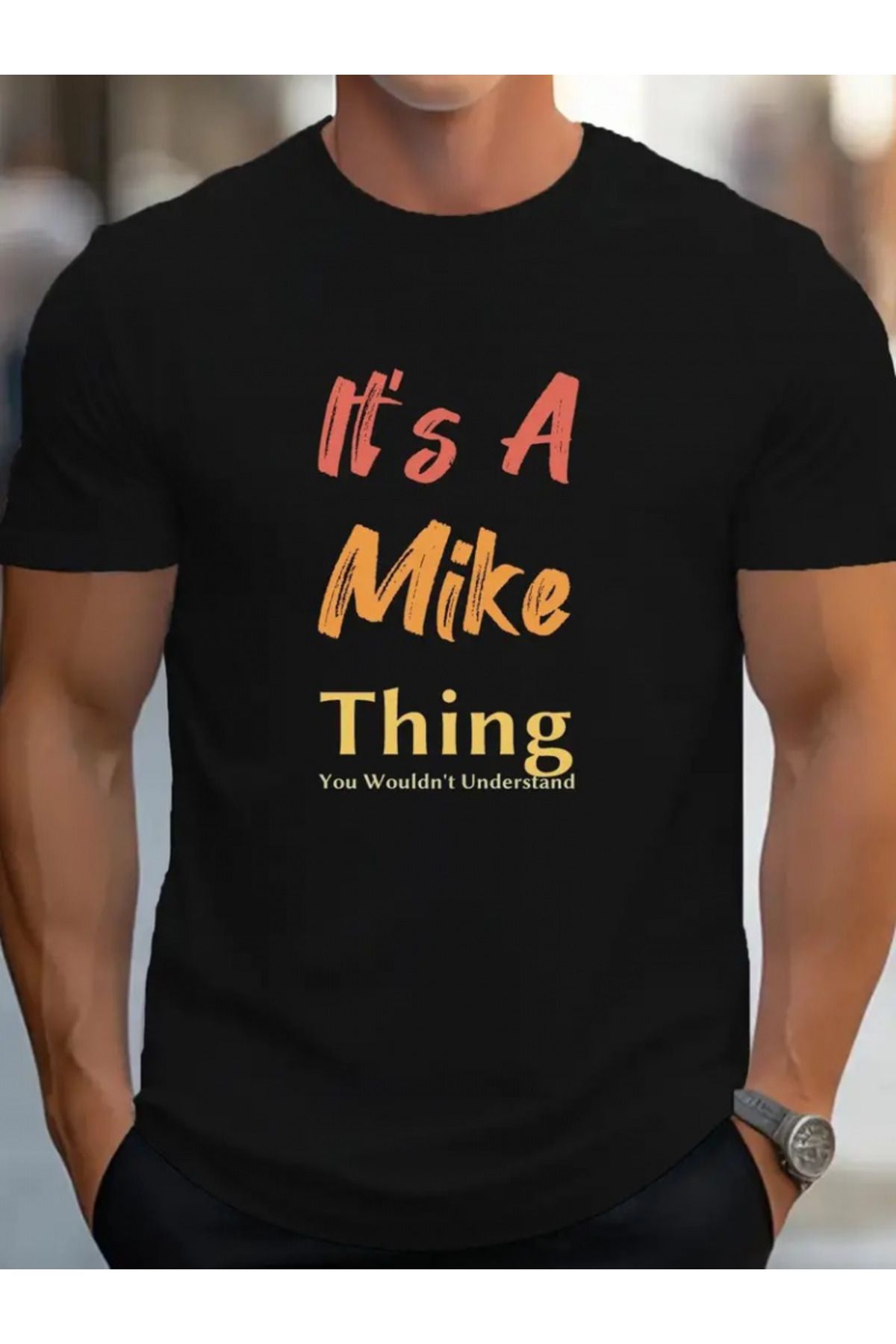 anizmir Erkek It Is A Mike Thing Baskılı Erkek T-shirt