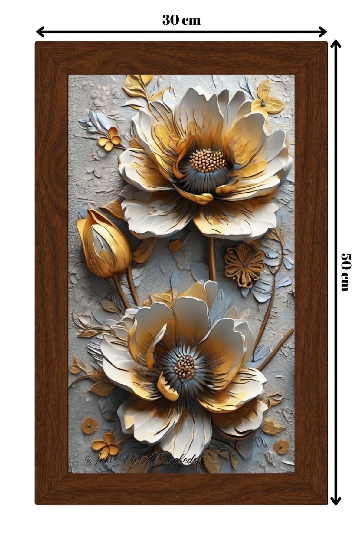 ColorCraft SERAMİK ÜZERİNE AHŞAP ÇERÇEVELİ 30x50cm TABLO NO:104