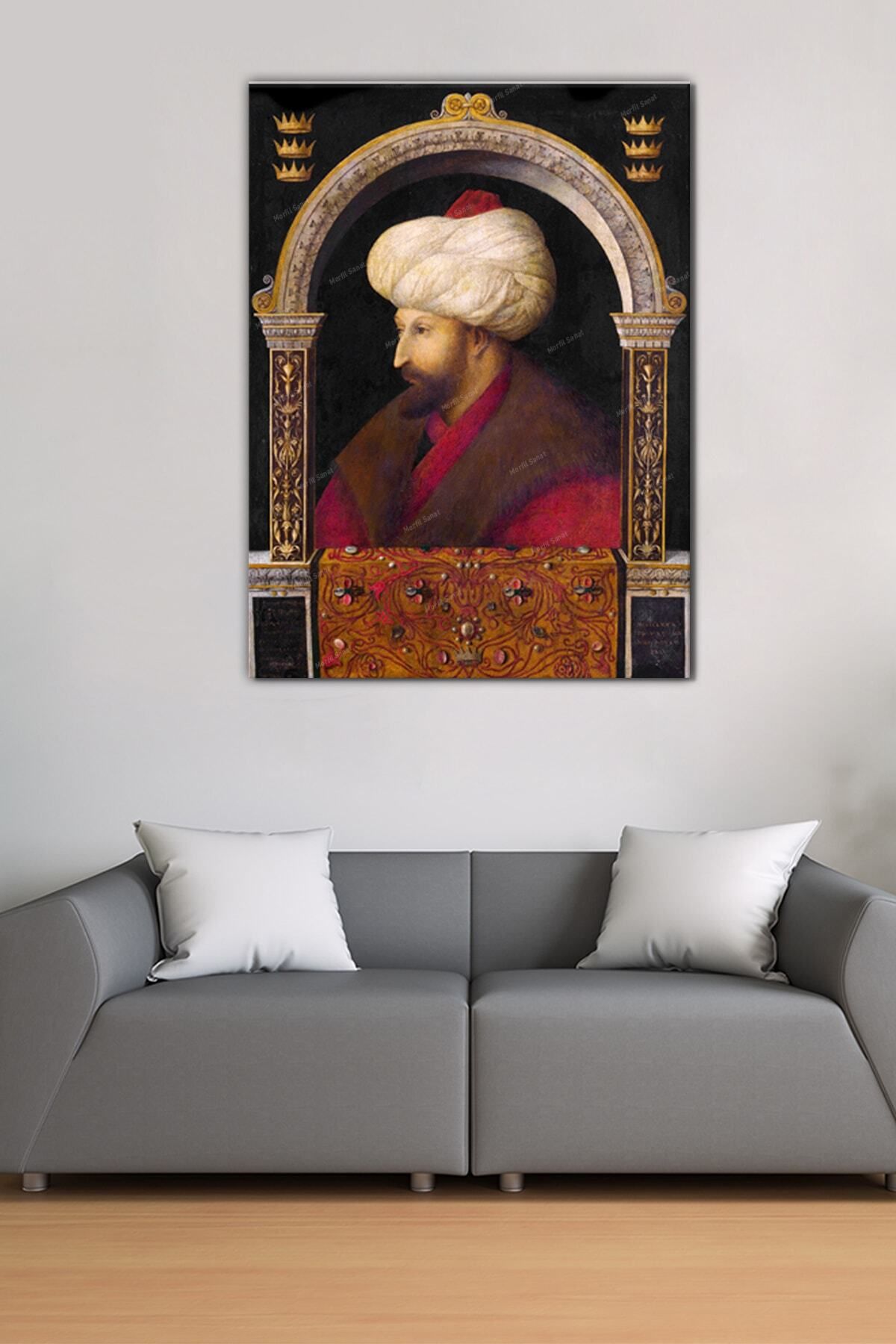 Morfil Sanat Atölyesi Fatih Sultan Mehmet Han Osmanlı Kanvas Tablo