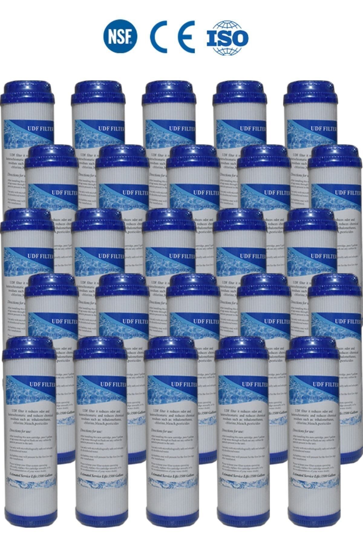 Filter Store Açık Kasa Su Arıtma Cihazı 10'' Inch Udf Gac Karbon Filtre (25 ADET)