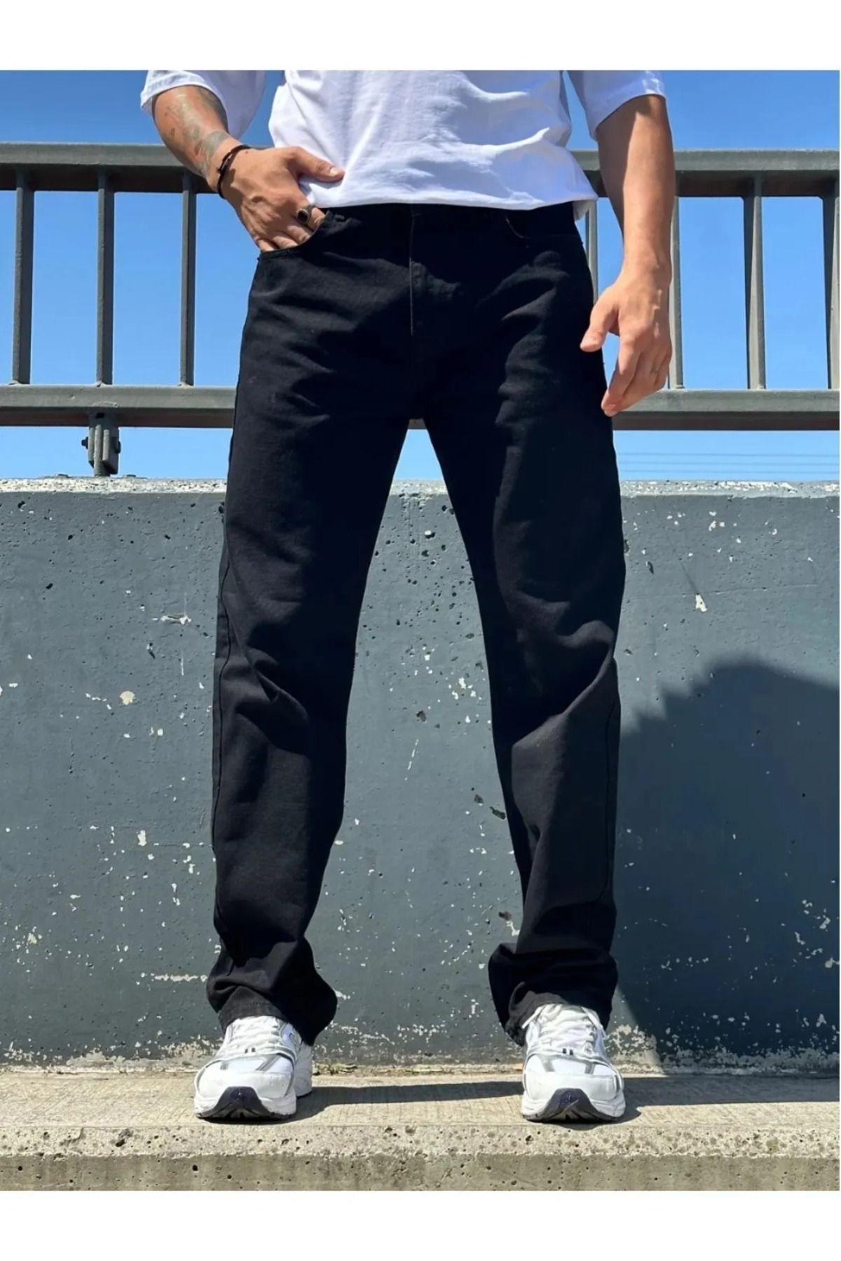 G Wear Siyah Erkek Baggy Pantalon