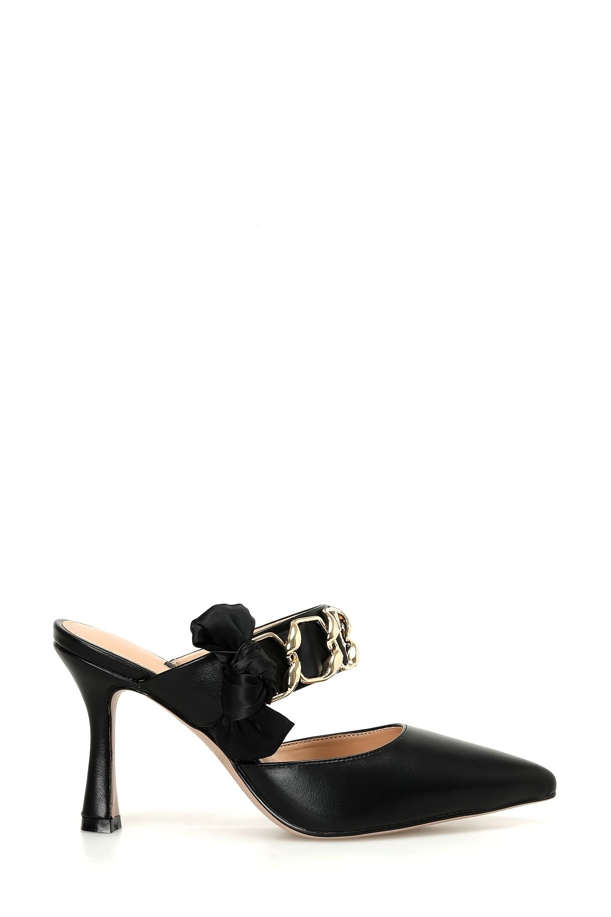 Nine West Xerivon Siyah Kadın Topuklu Terlik