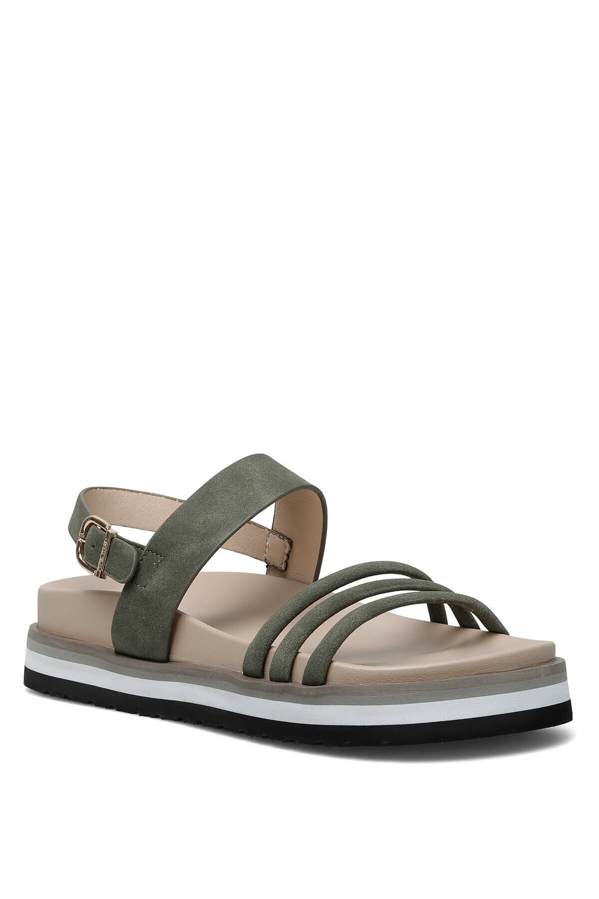 Nine West Vionaris Haki Kadın Kalın Taban Sandalet