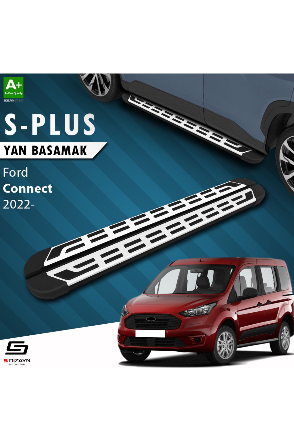 S Dizayn S-Dizayn Ford Ford Connect 3 S-Plus Gri Yan Basamak 193 Cm 2023 Üzeri A+ Kalite