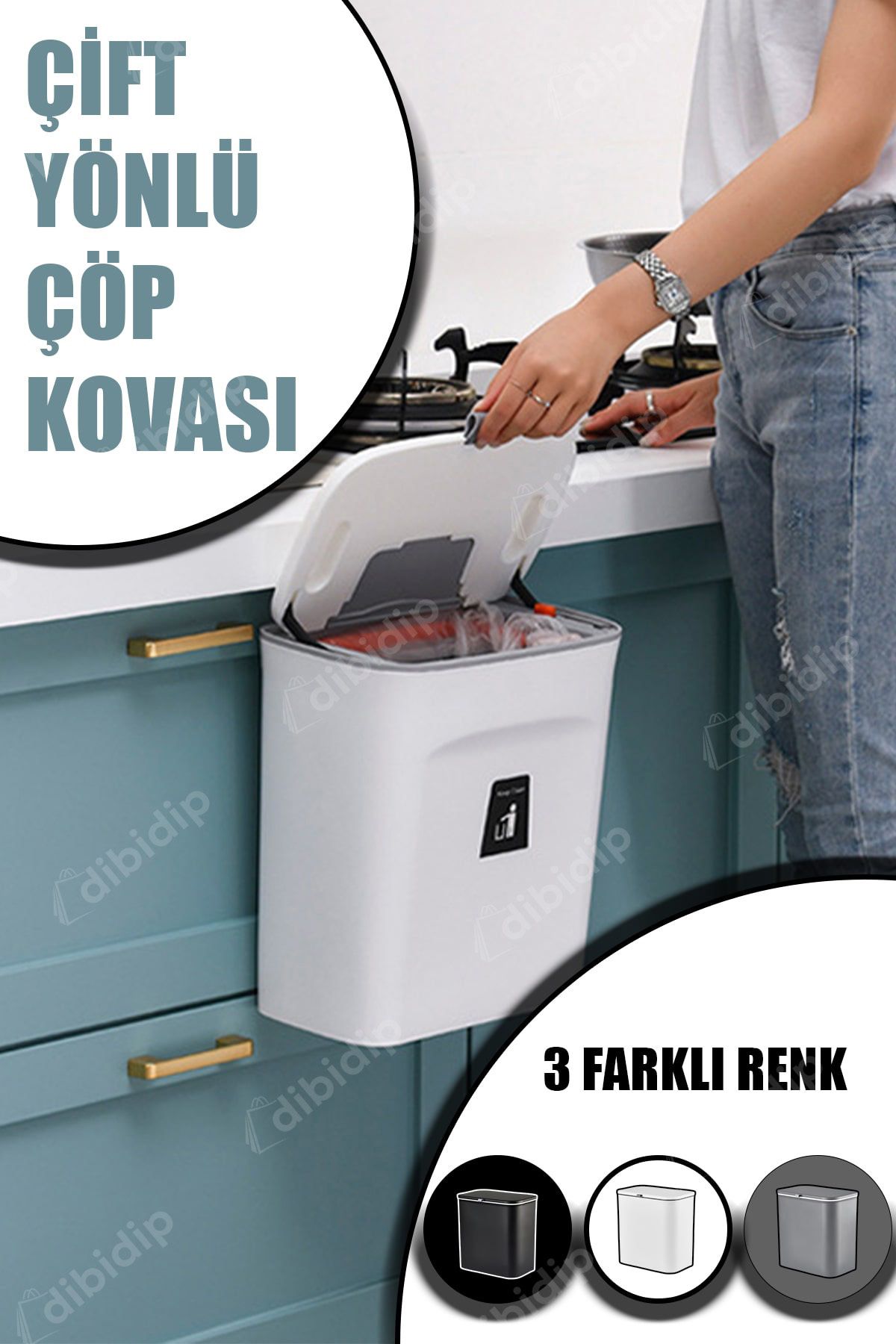 CMT 🍃15L ÇİFT YÖNLÜ ÇÖP KOVASI