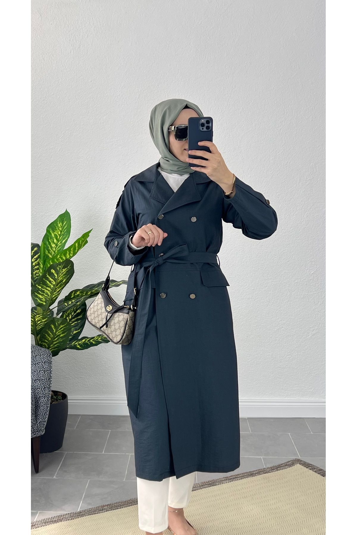 Elifkaracabutik Vespa trençkot