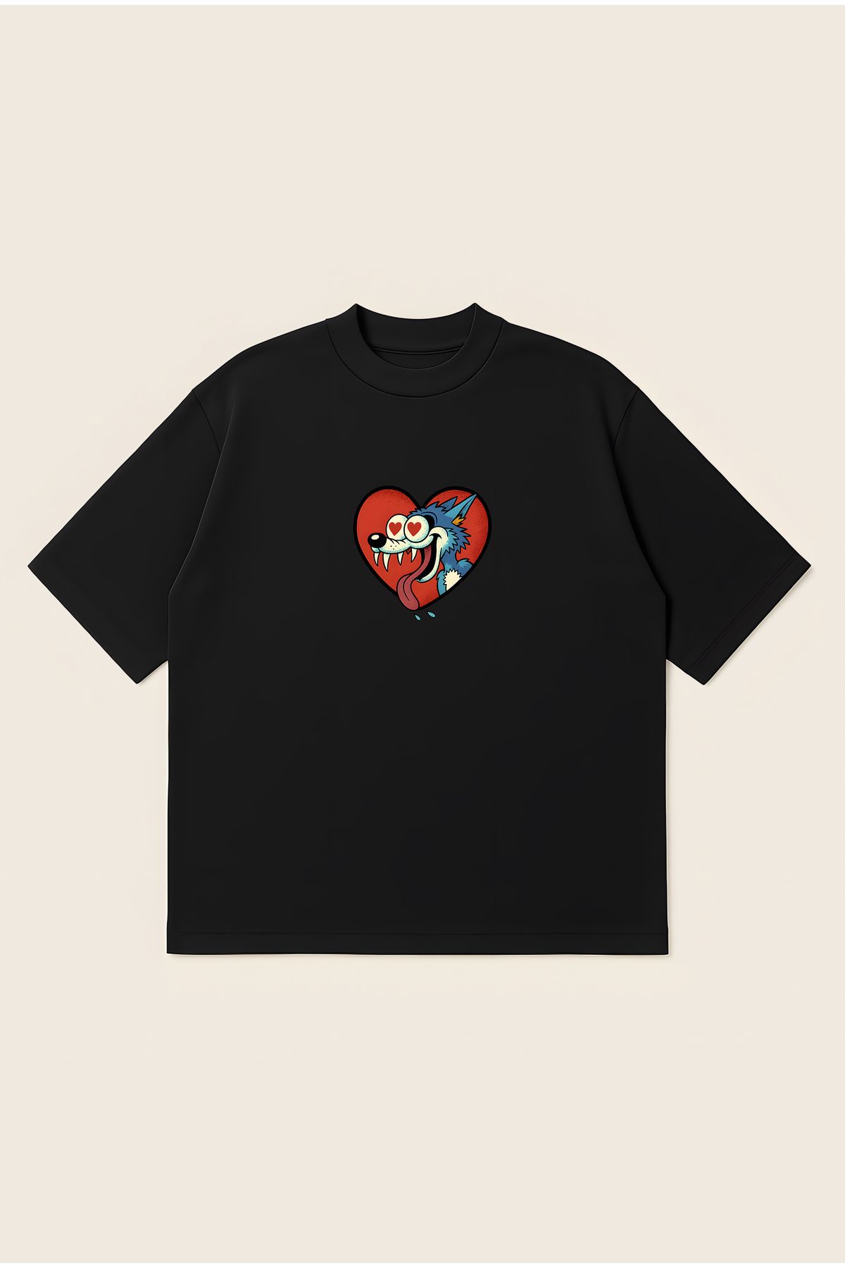 Moon Dancer Looney Tunes Unisex Oversize Baskılı Boxy Fit Kalın Kumaşlı T-shirt