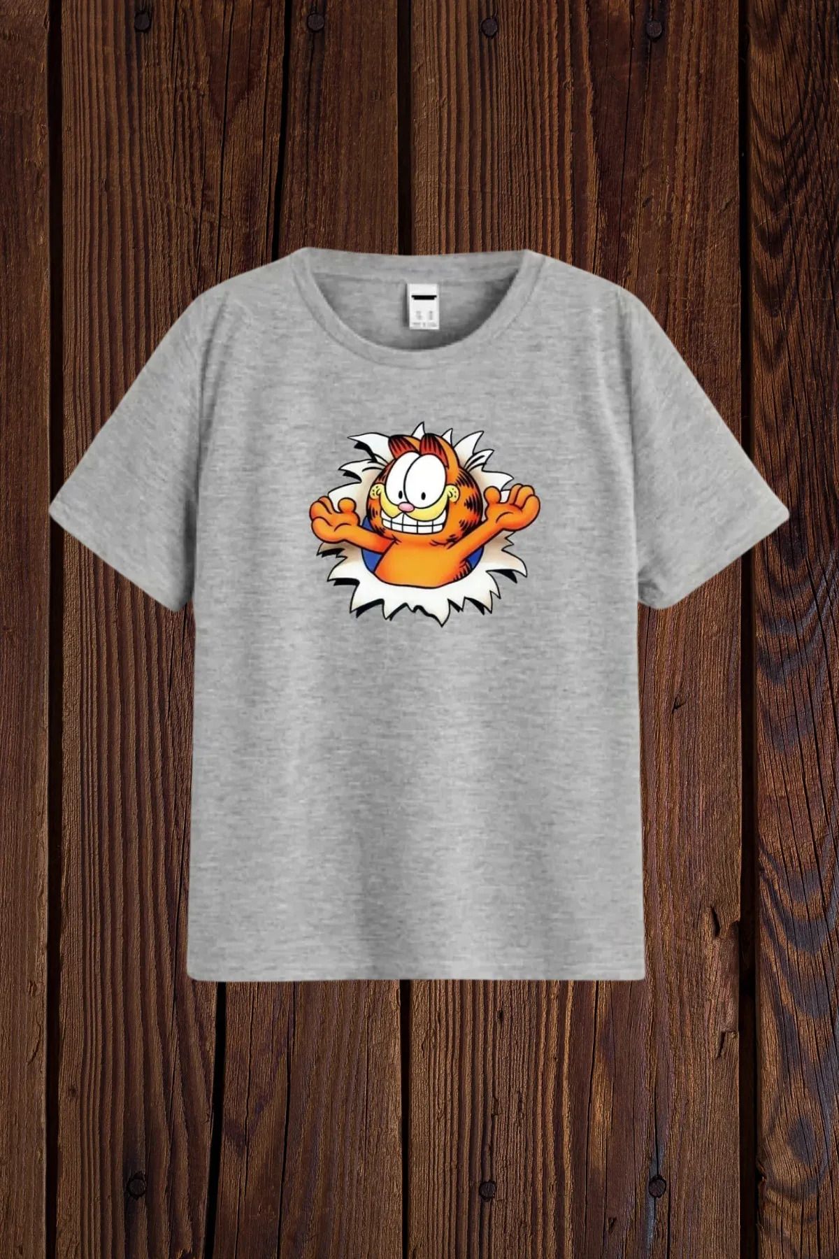 FeaR LeeS Garfield Baskılı Kız Erkek Çocuk T-shirt