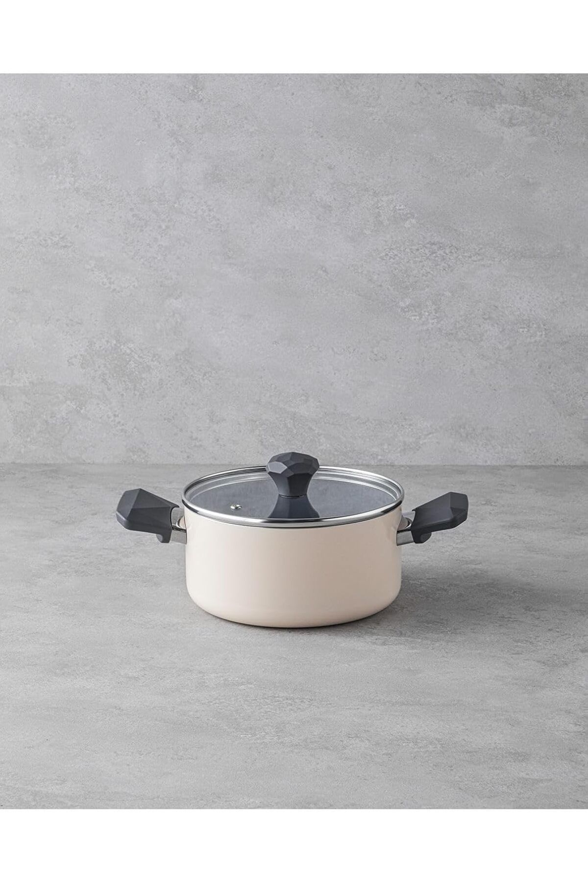 STOREMAX daliashops Home Prego Cerawell Tencere 20 Cm Krem Star Collection 542167